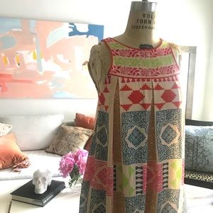 Anthropologie tile swing dress